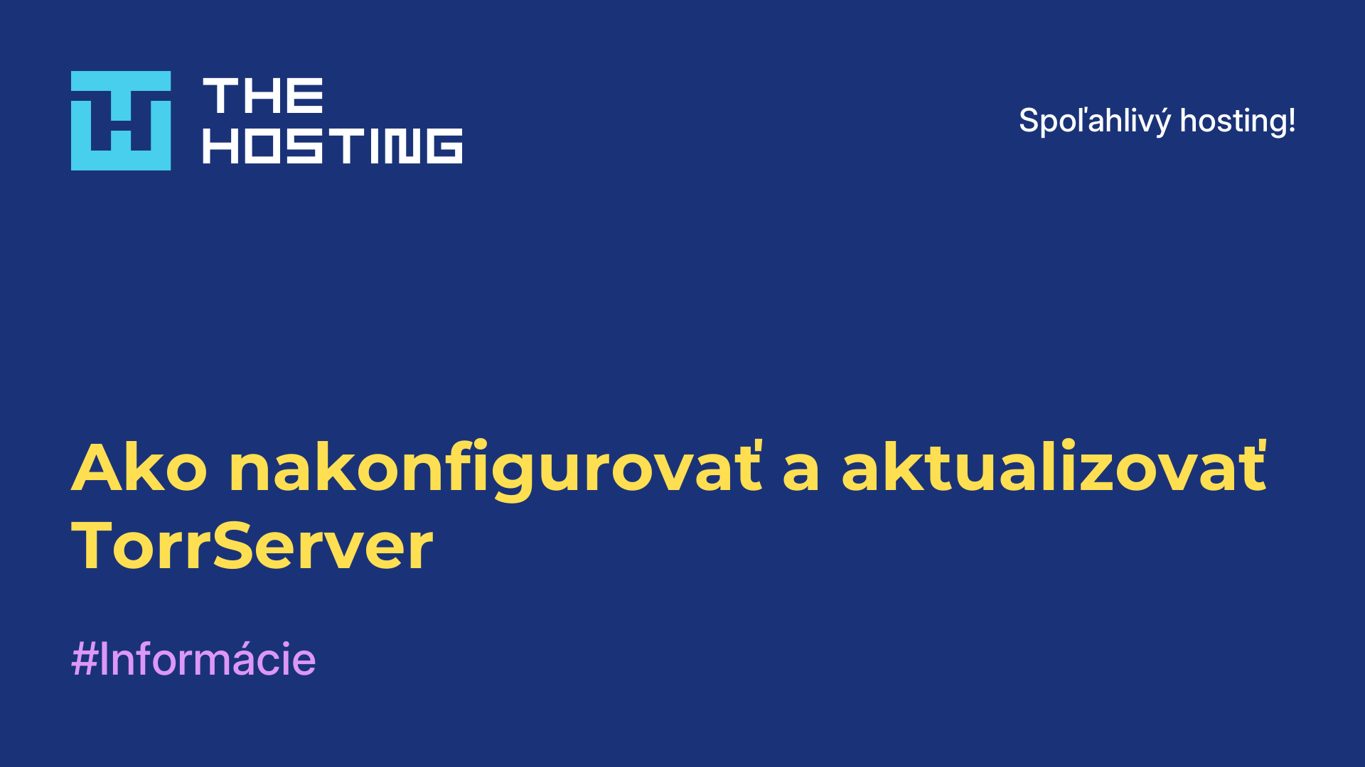 Ako nakonfigurovať a aktualizovať TorrServer