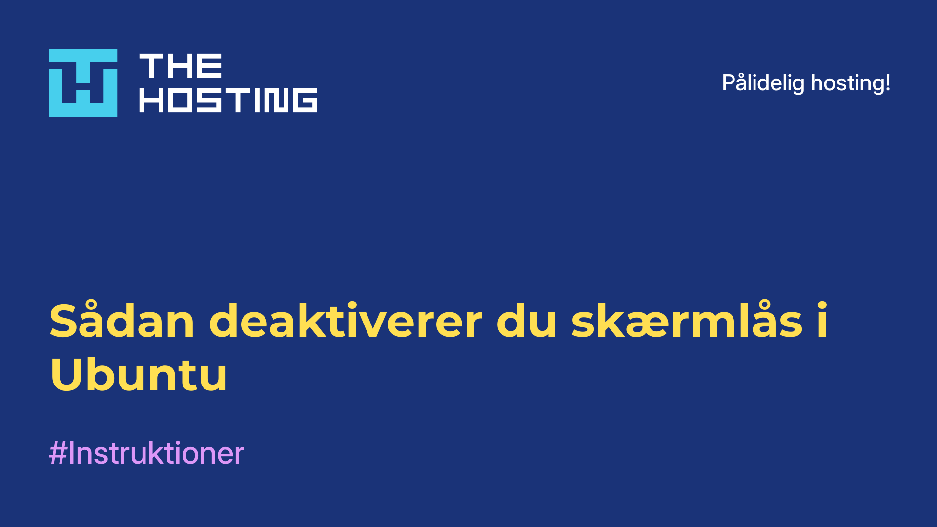 Sådan deaktiverer du skærmlås i Ubuntu