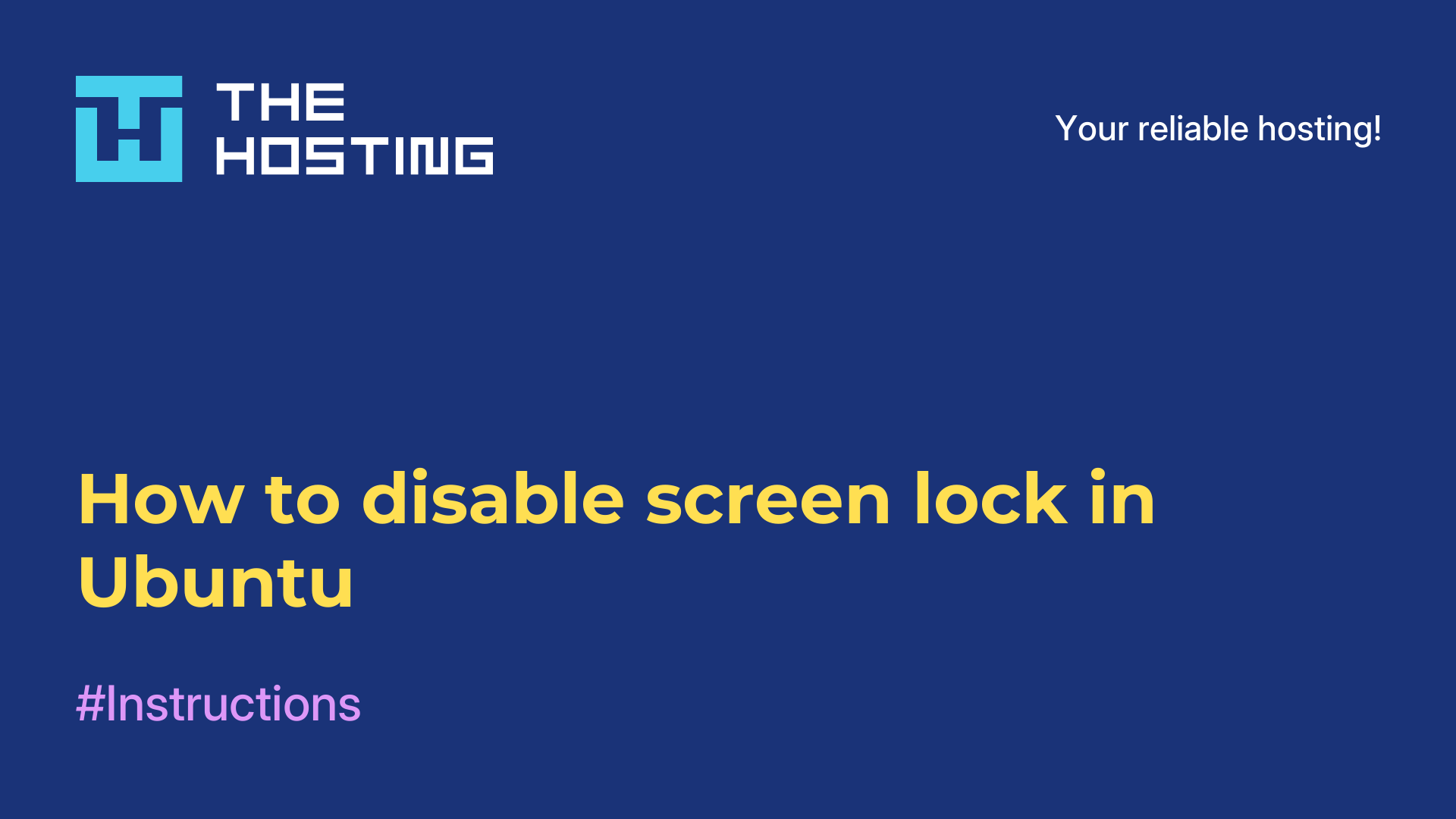How to disable screen lock in Ubuntu