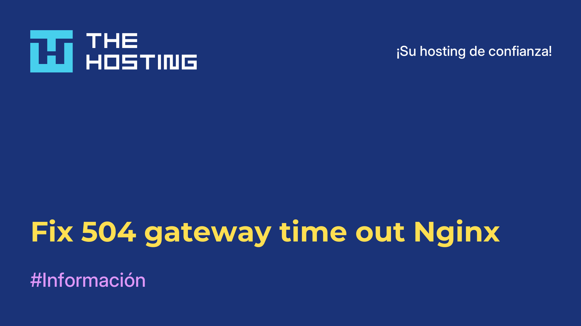 Fix 504 gateway time out Nginx