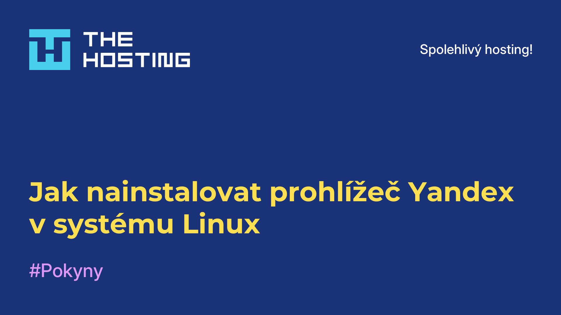 Jak nainstalovat prohlížeč Yandex v systému Linux