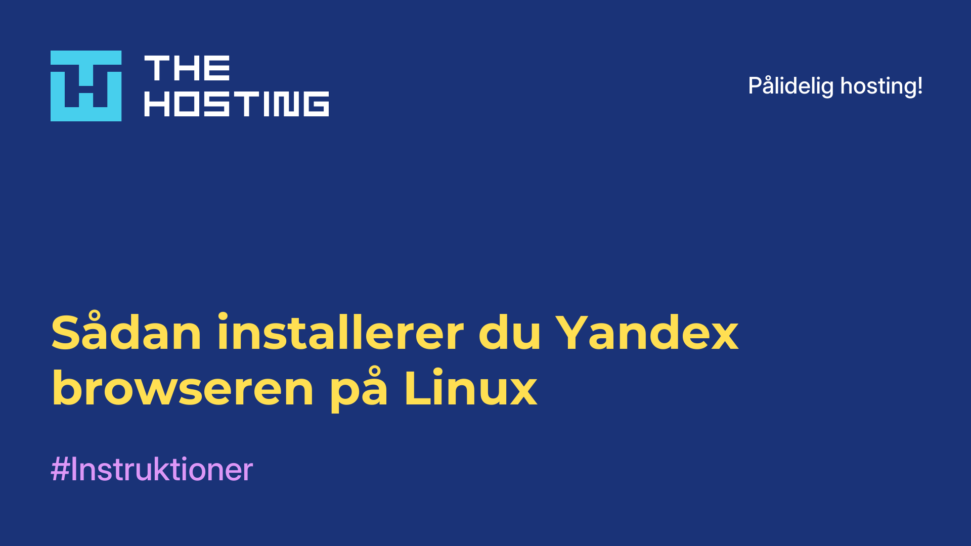 Sådan installerer du Yandex-browseren på Linux