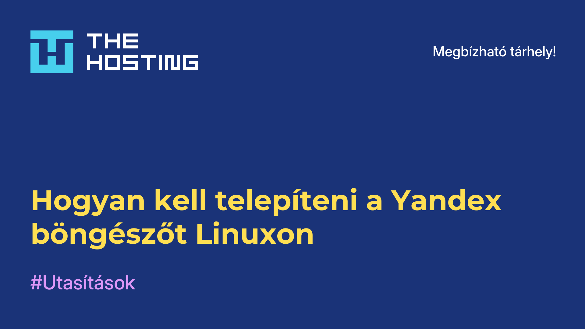 Hogyan kell telepíteni a Yandex böngészőt Linuxon