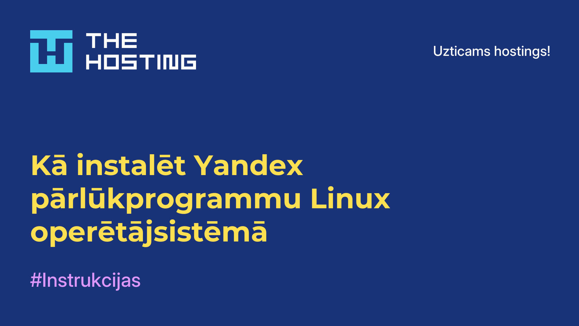 Kā instalēt Yandex pārlūkprogrammu Linux operētājsistēmā