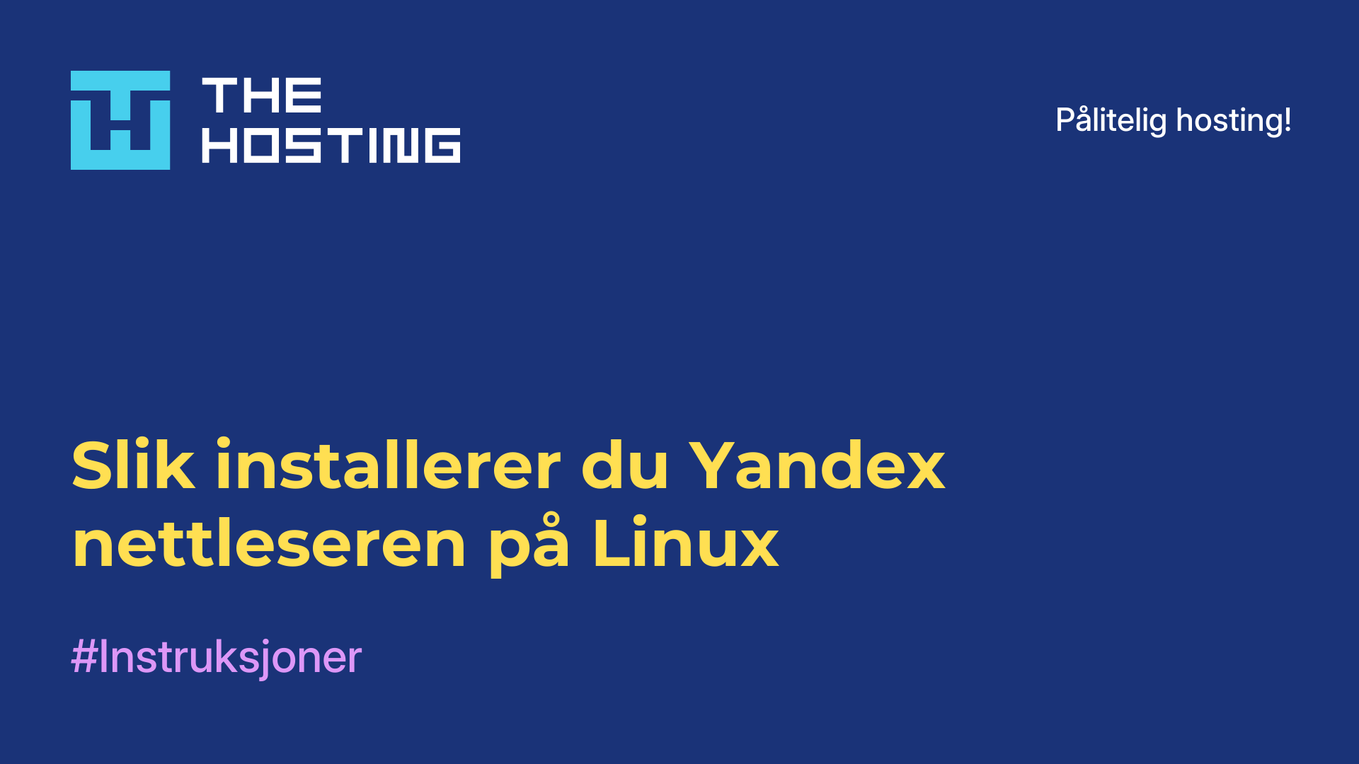 Slik installerer du Yandex-nettleseren på Linux