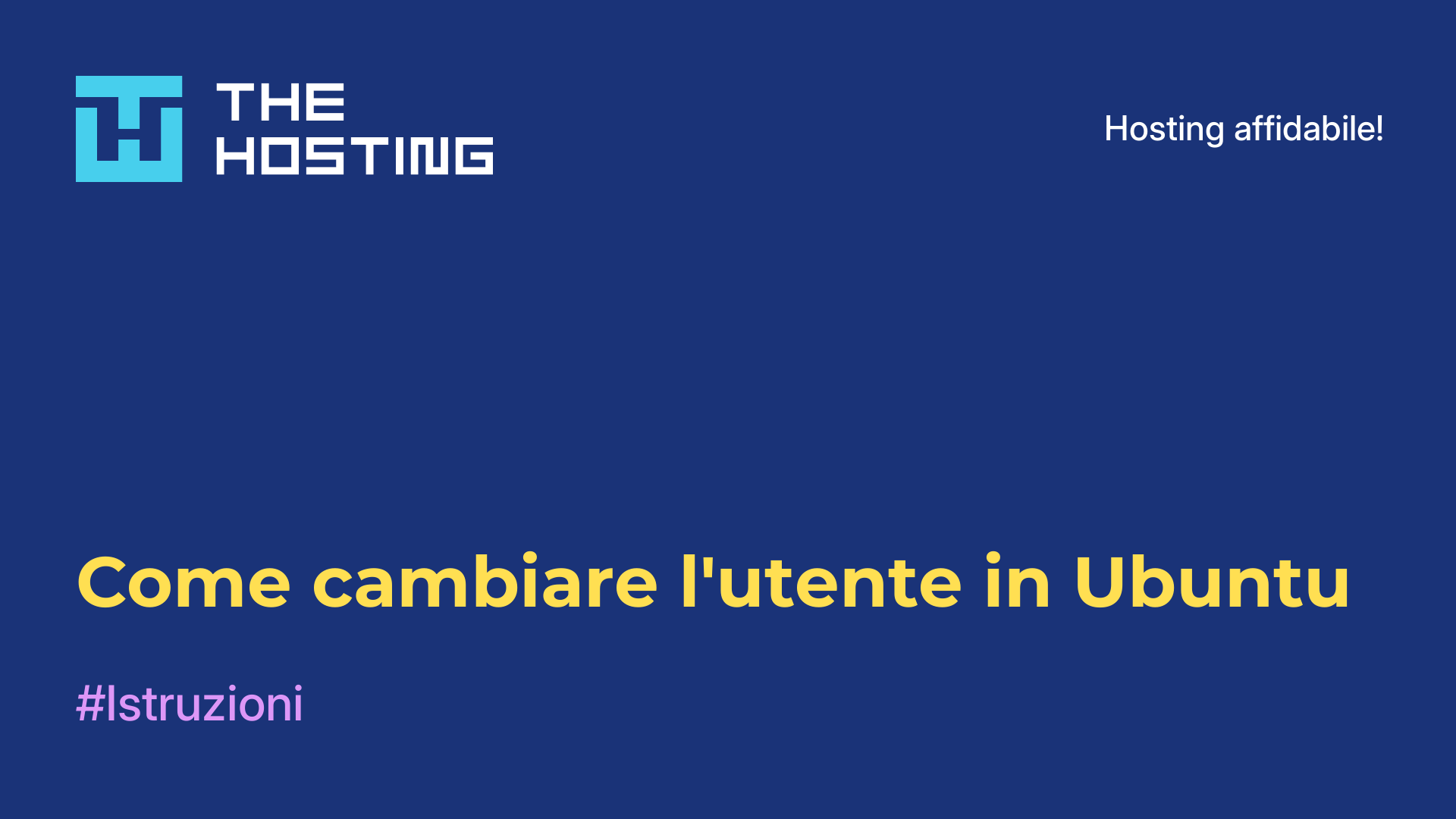 Come cambiare l'utente in Ubuntu