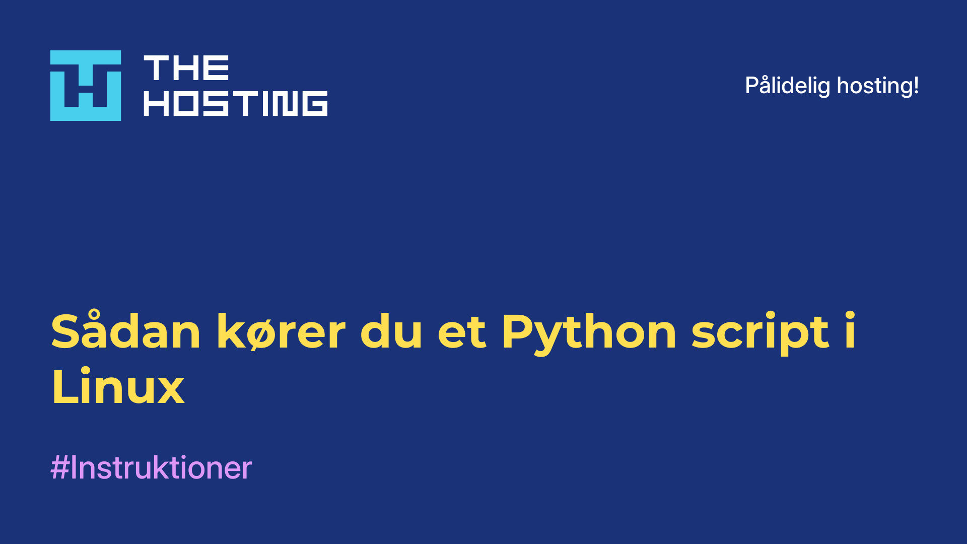 Sådan kører du et Python-script i Linux