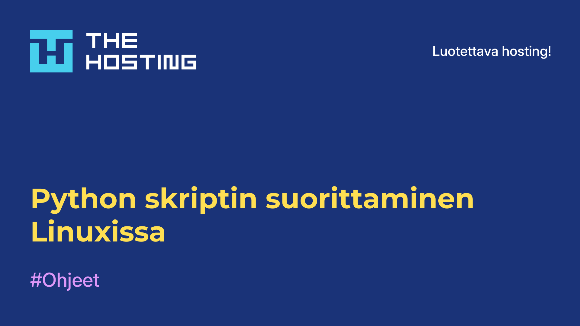 Python-skriptin suorittaminen Linuxissa