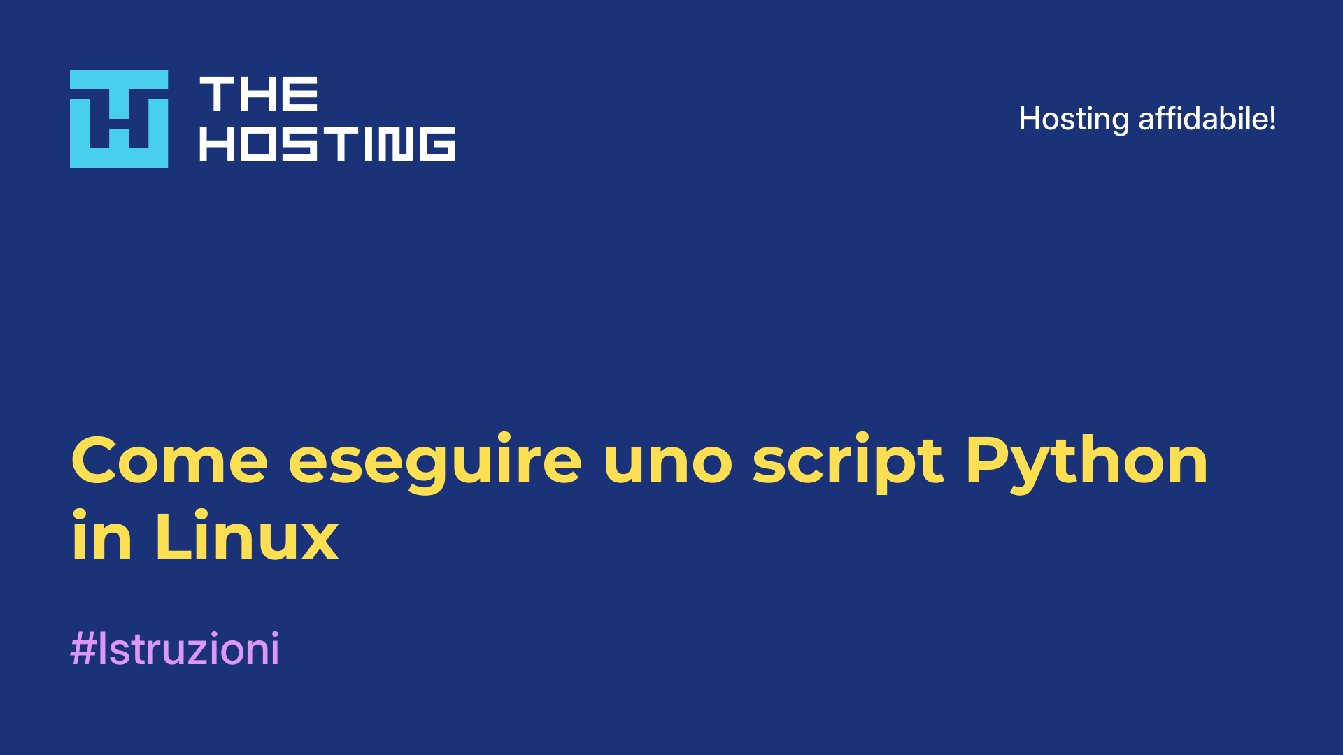Come eseguire uno script Python in Linux
