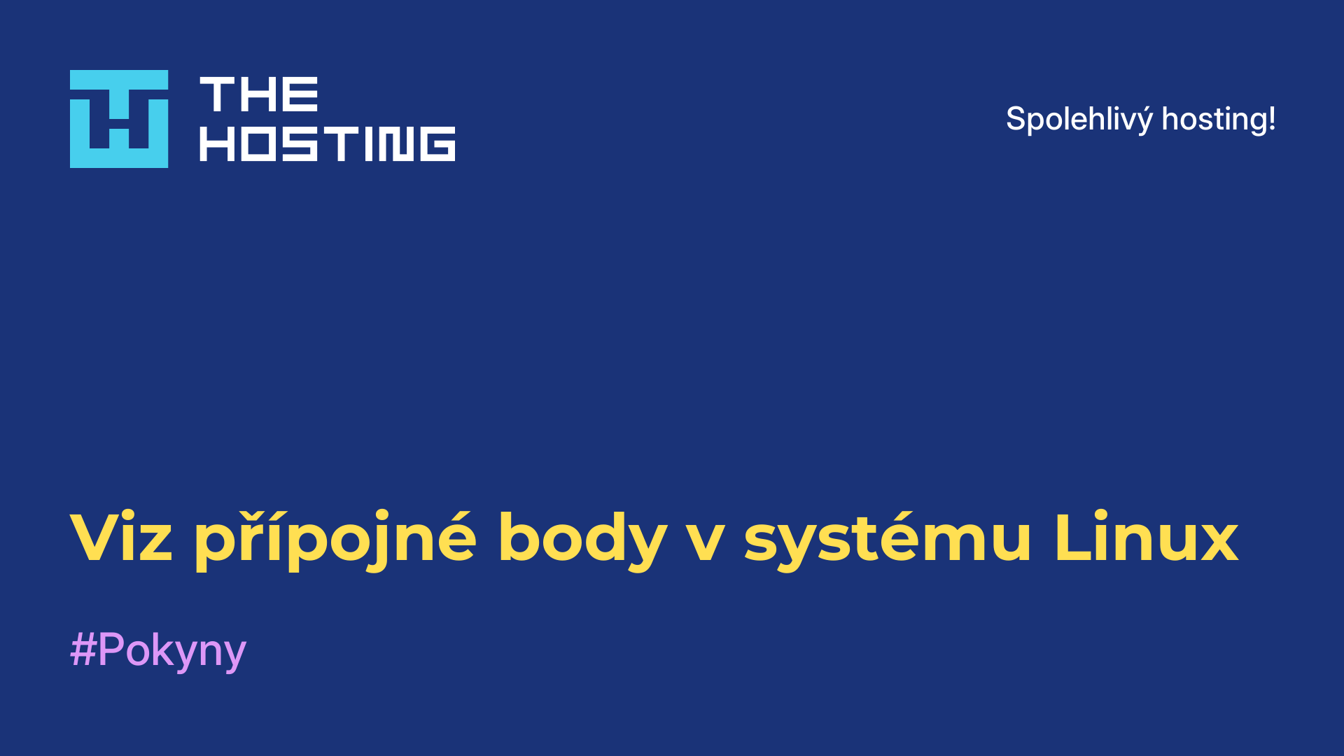 Viz přípojné body v systému Linux