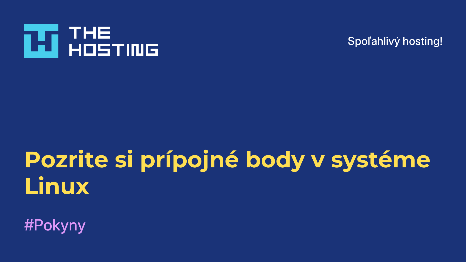 Pozrite si prípojné body v systéme Linux