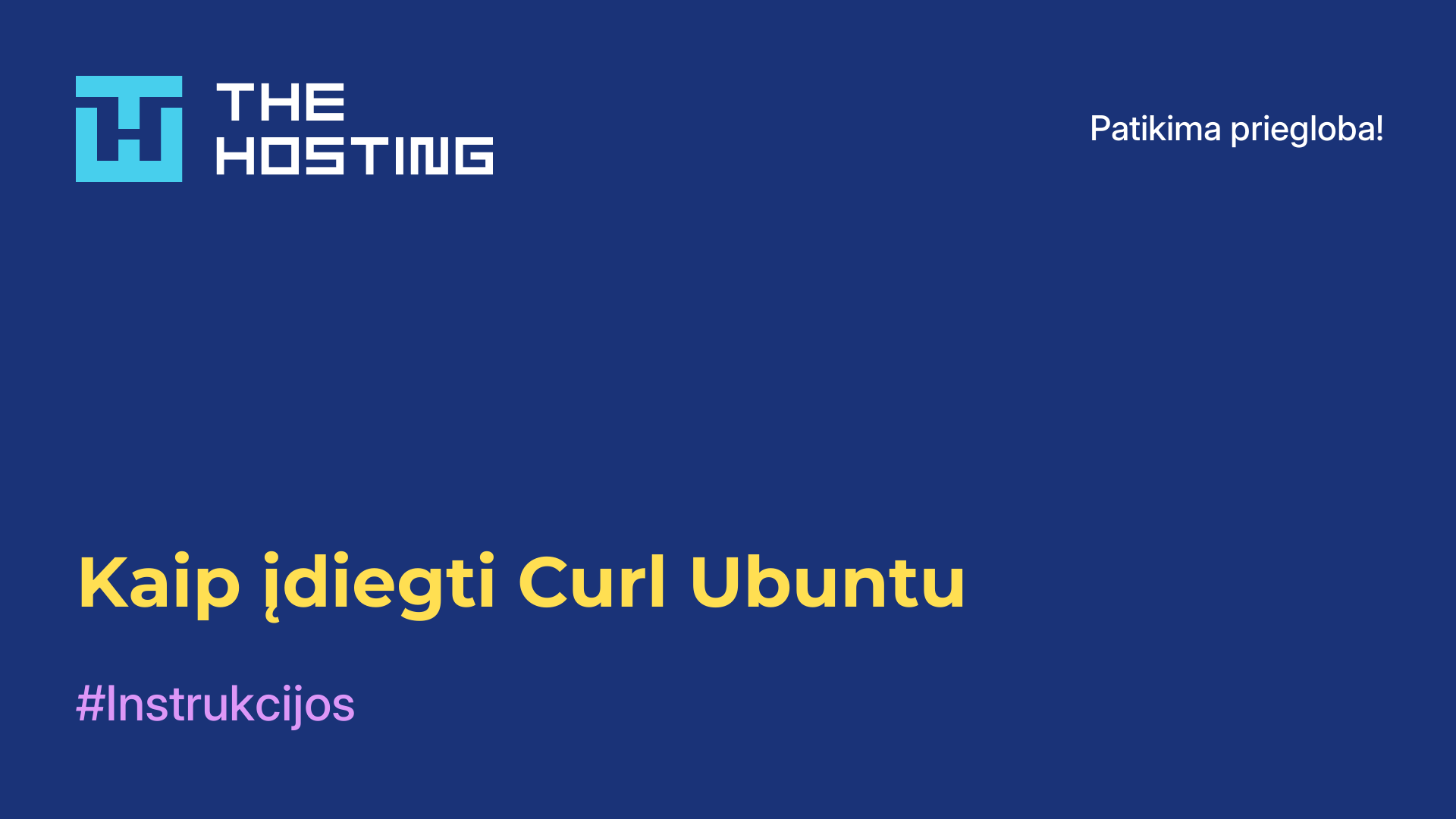 Kaip įdiegti Curl Ubuntu