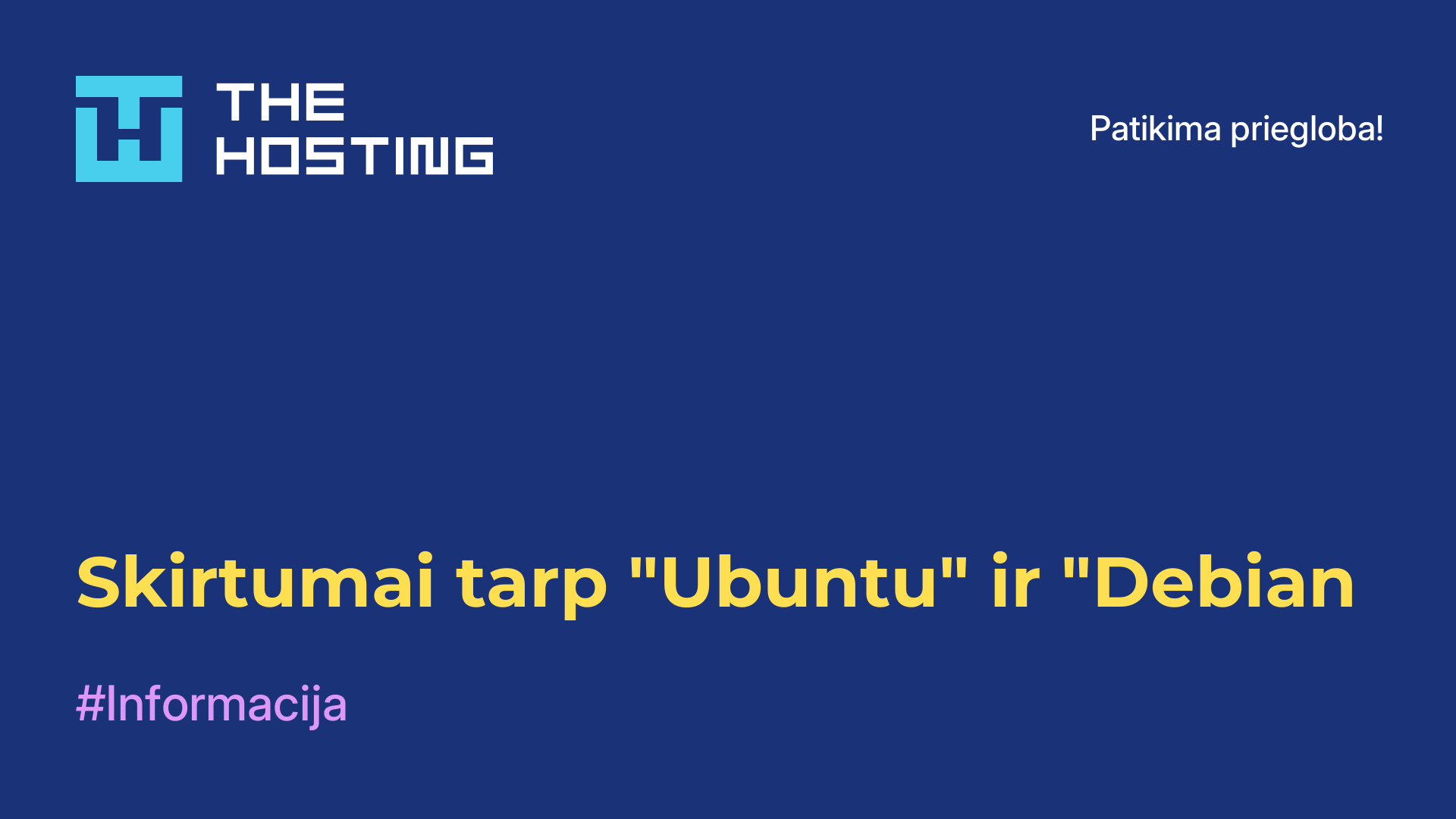 Skirtumai tarp "Ubuntu" ir "Debian