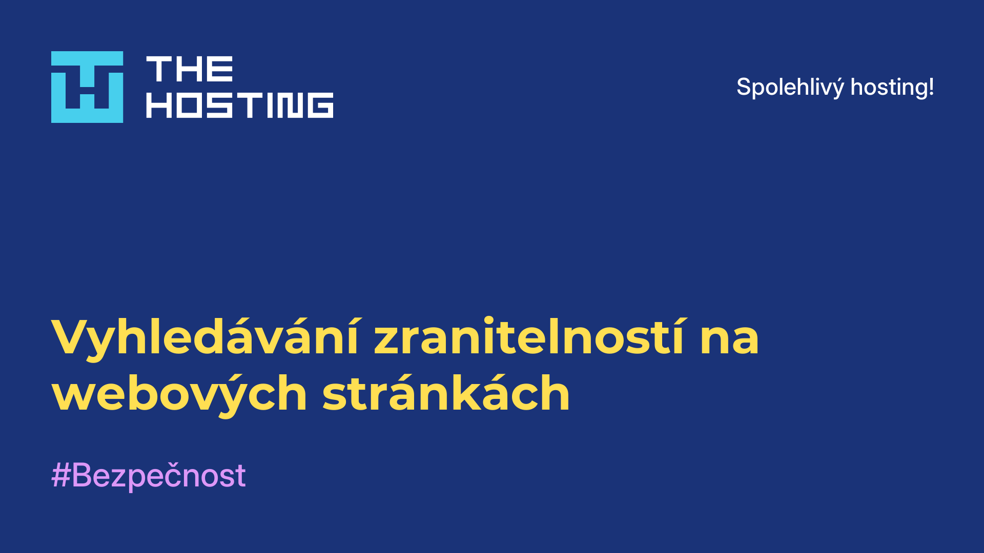 Vyhledávání zranitelností na webových stránkách