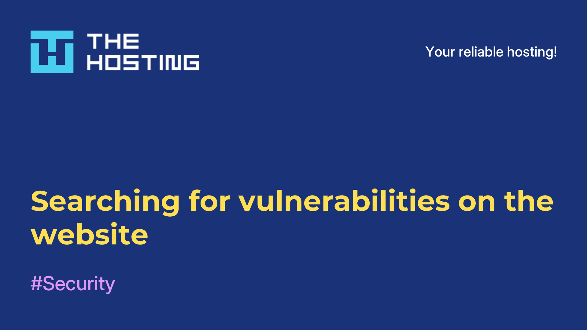Searching for vulnerabilities on the website