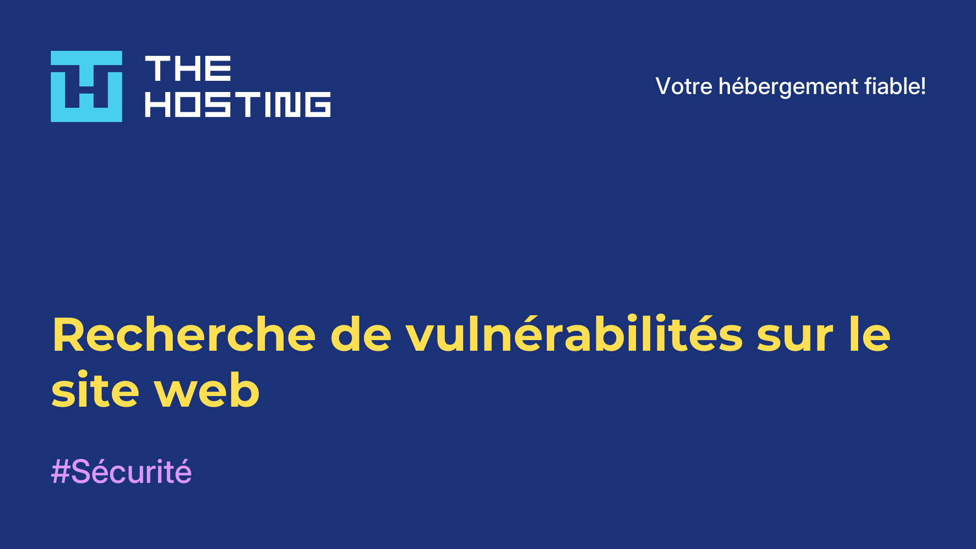 Recherche de vulnérabilités sur le site web