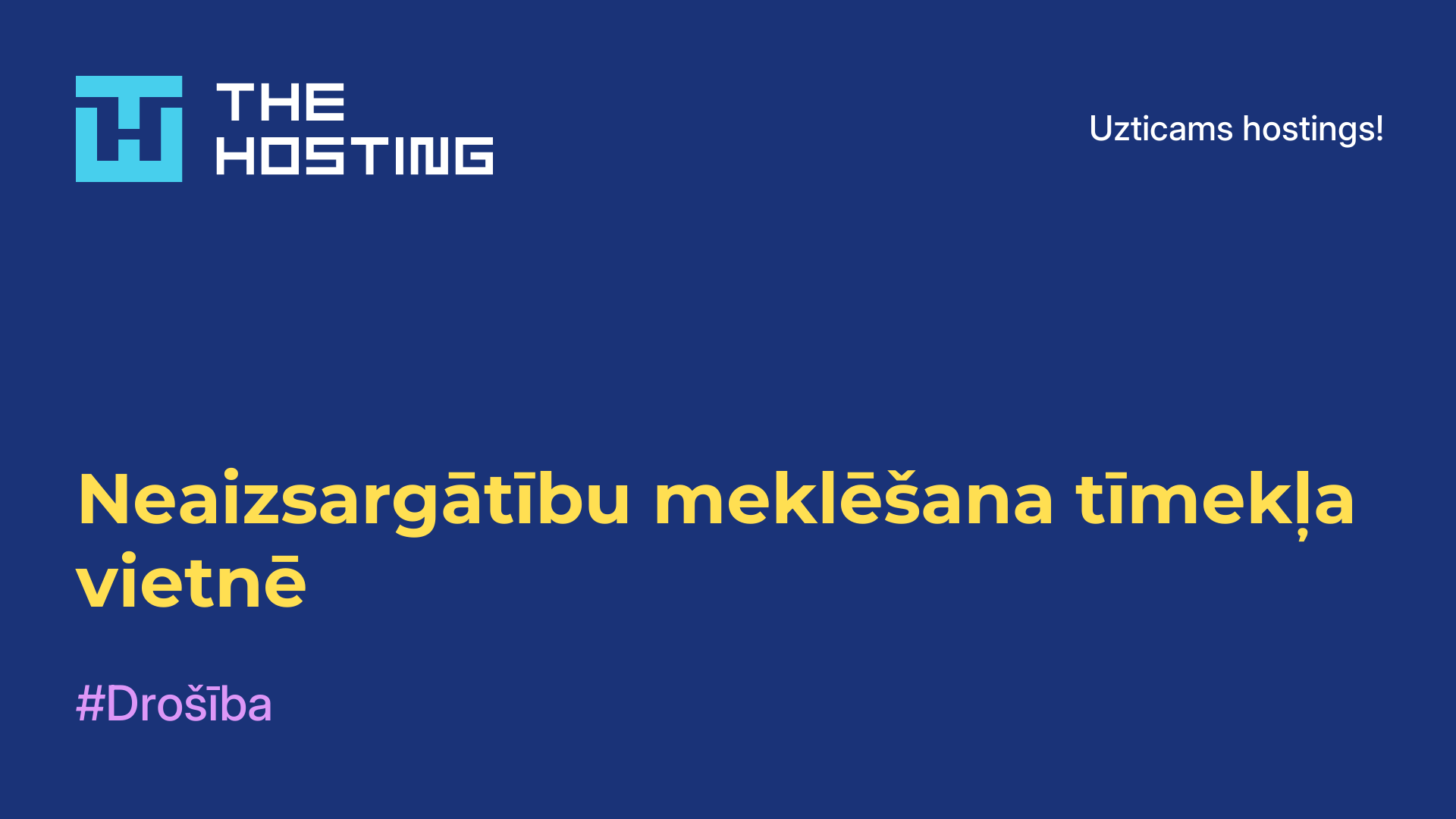 Neaizsargātību meklēšana tīmekļa vietnē