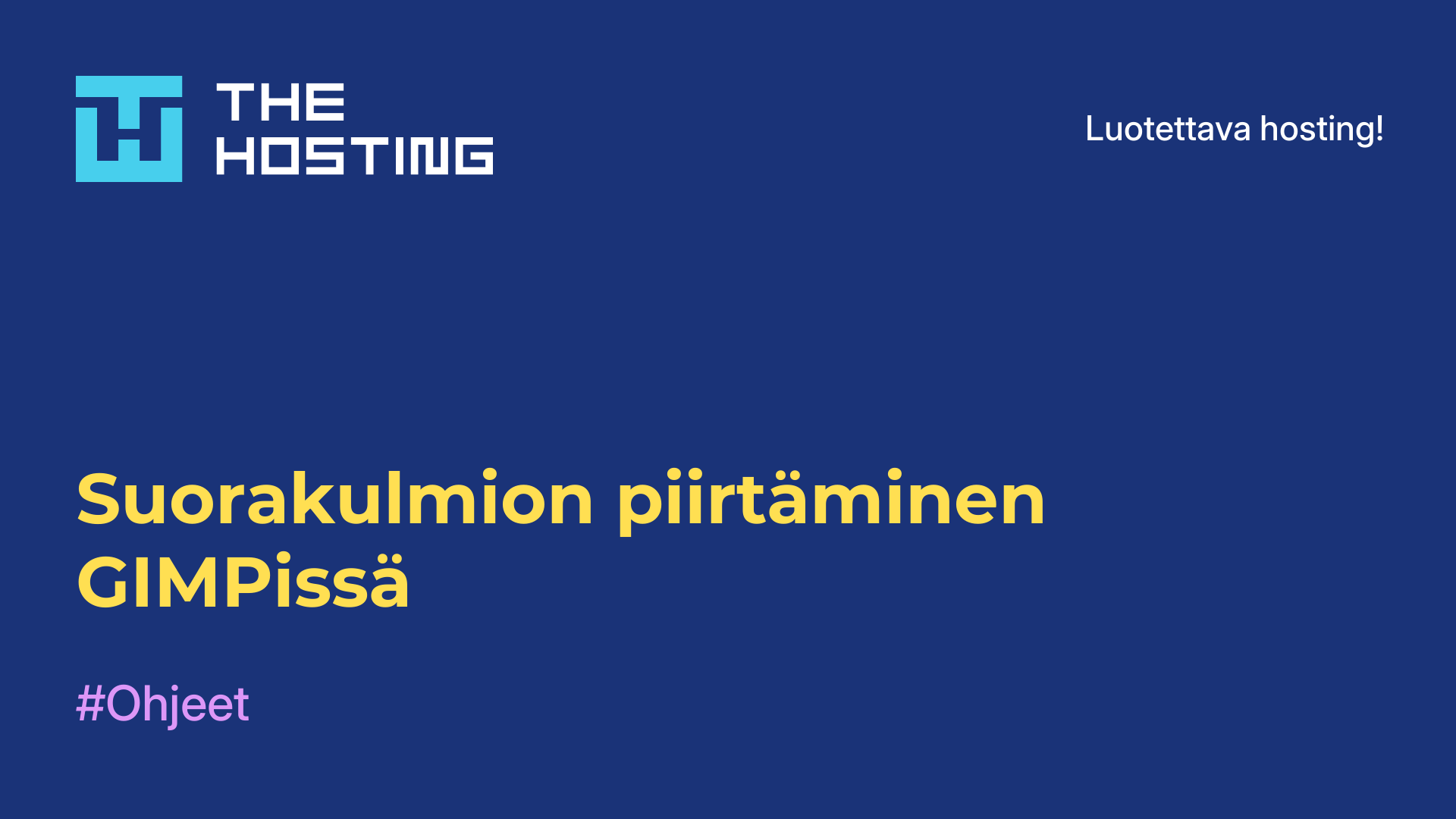 Suorakulmion piirtäminen GIMPissä