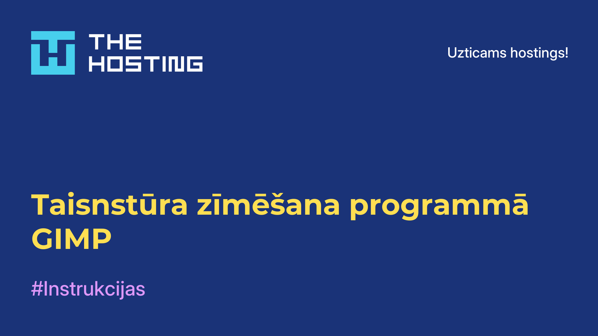Taisnstūra zīmēšana programmā GIMP