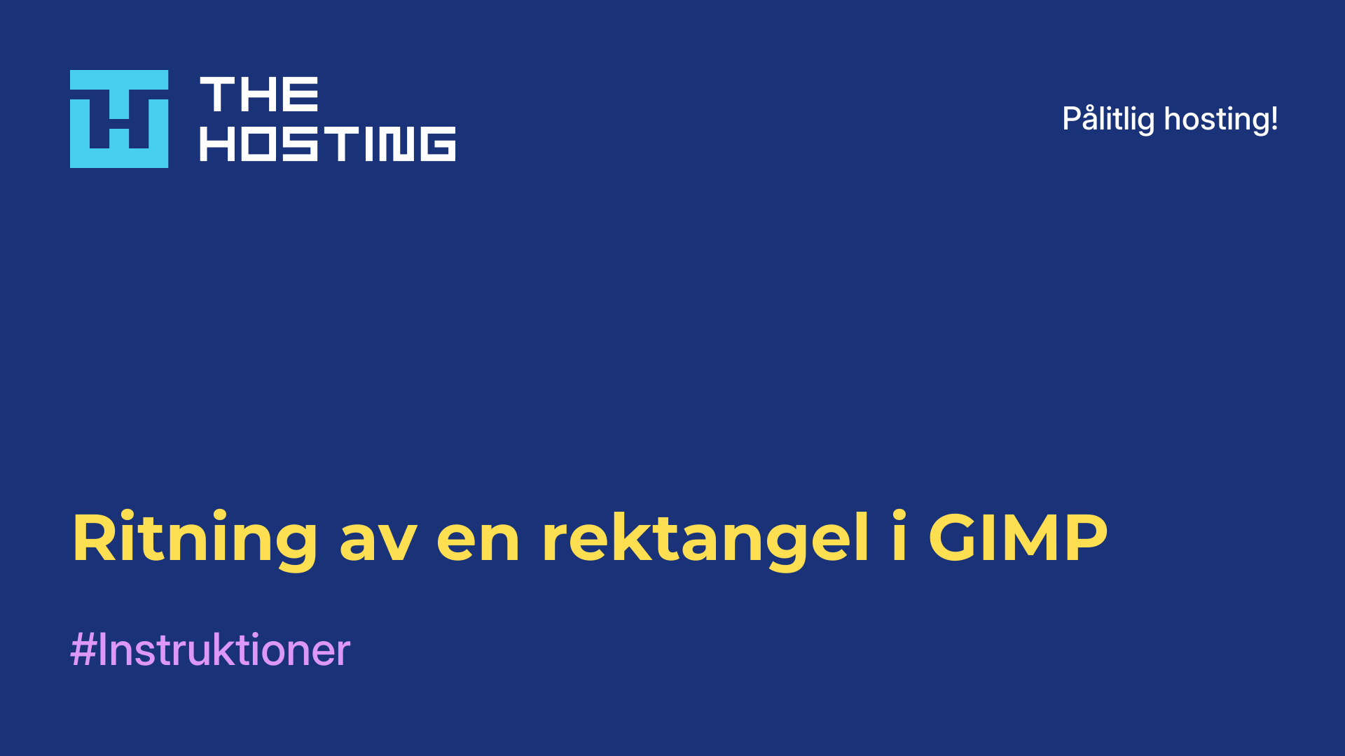 Ritning av en rektangel i GIMP