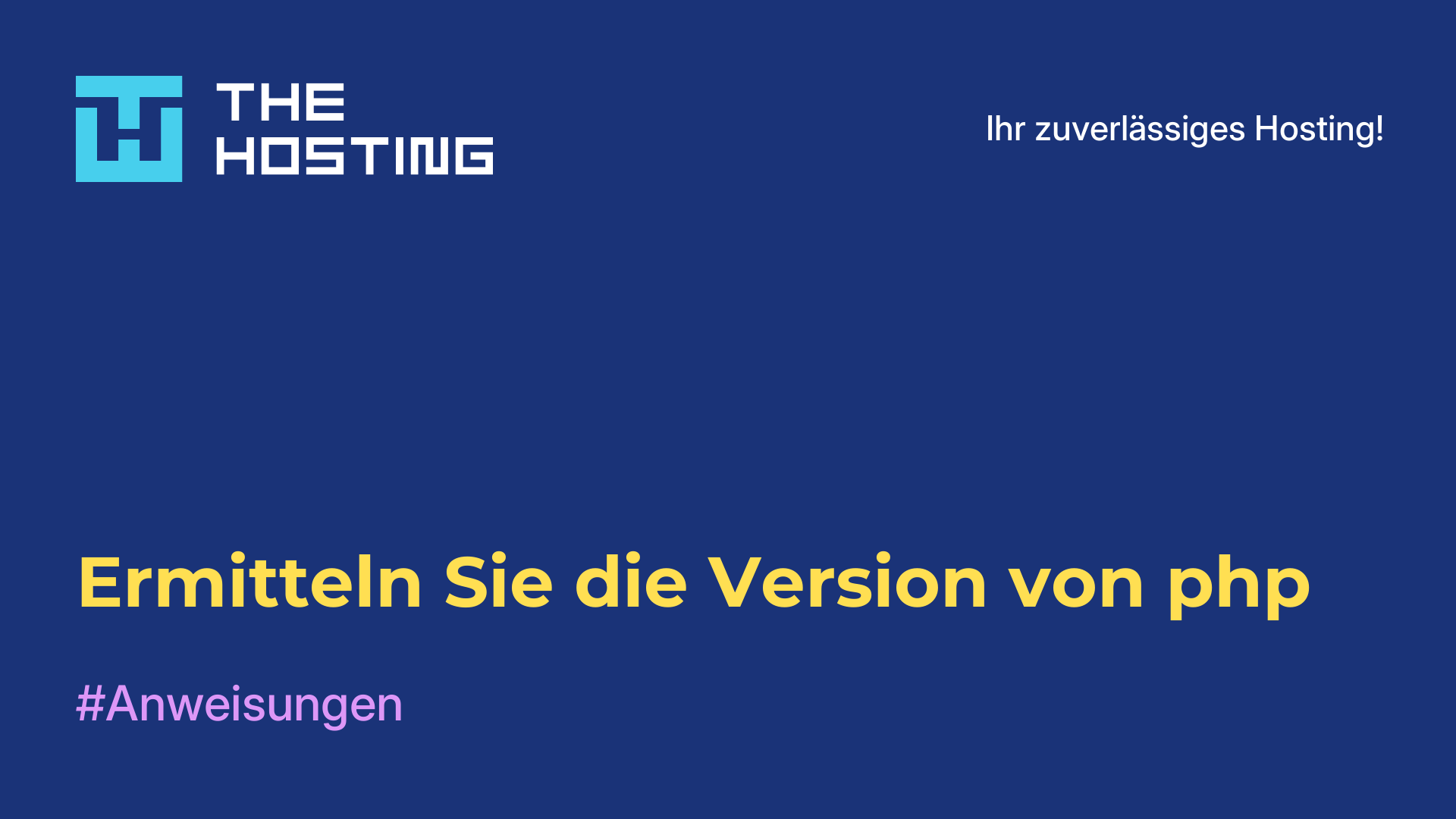 Ermitteln Sie die Version von php