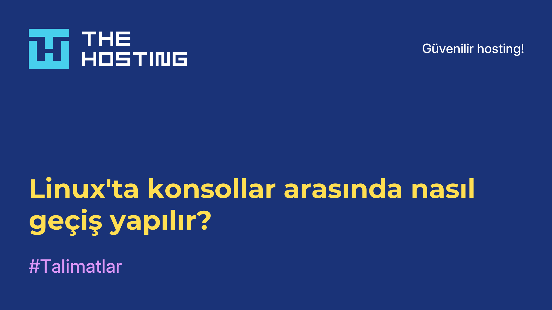 Linux'ta konsollar arasında nasıl geçiş yapılır?