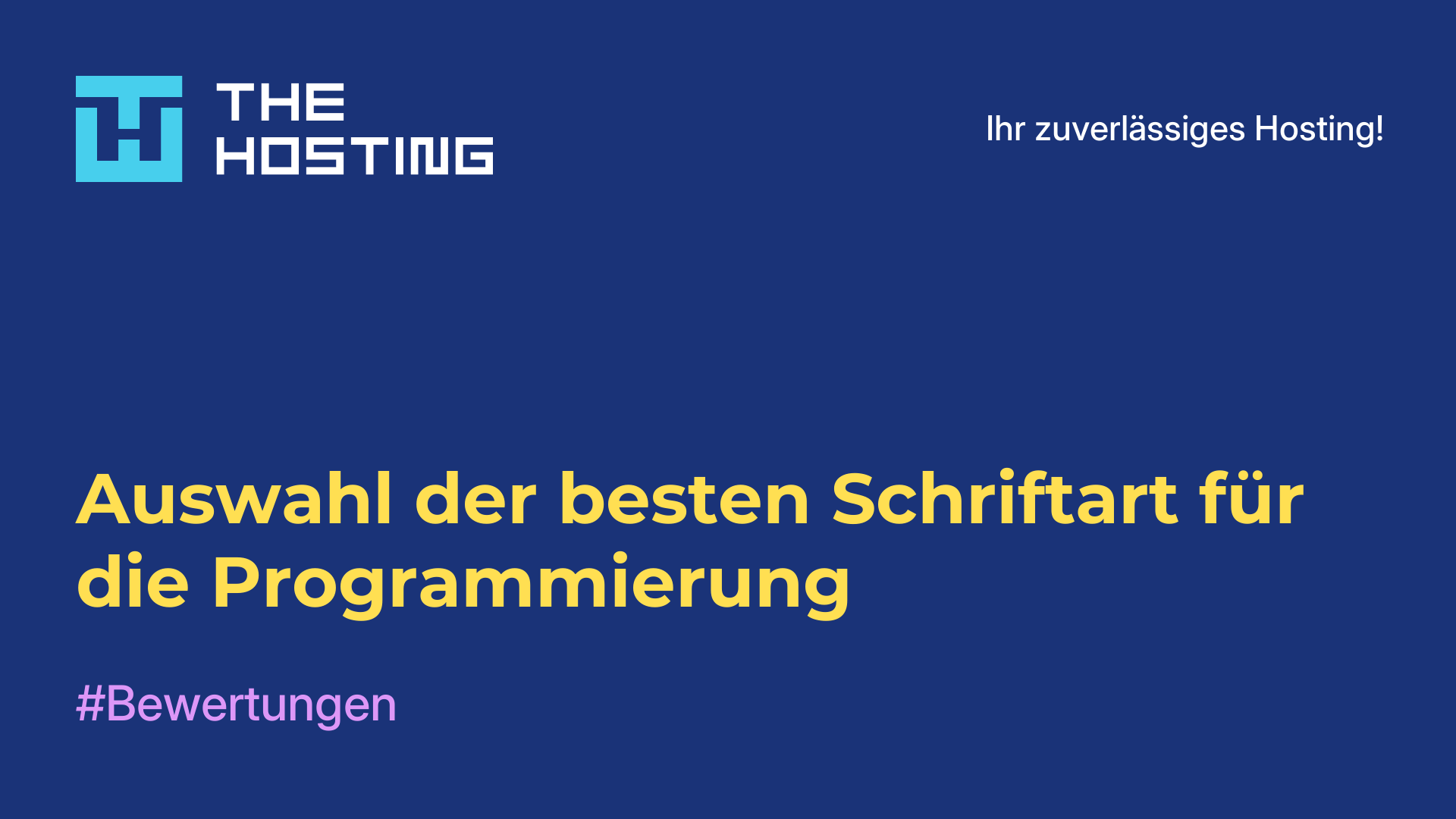 Auswahl der besten Schriftart für die Programmierung