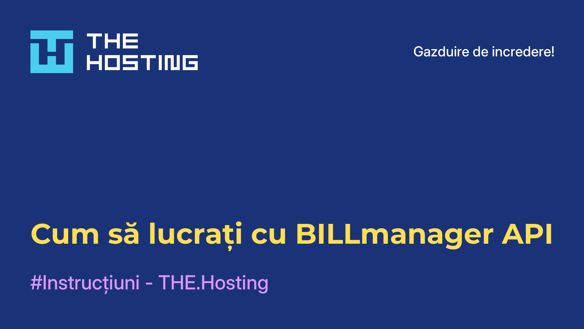 Cum să lucrați cu BILLmanager API