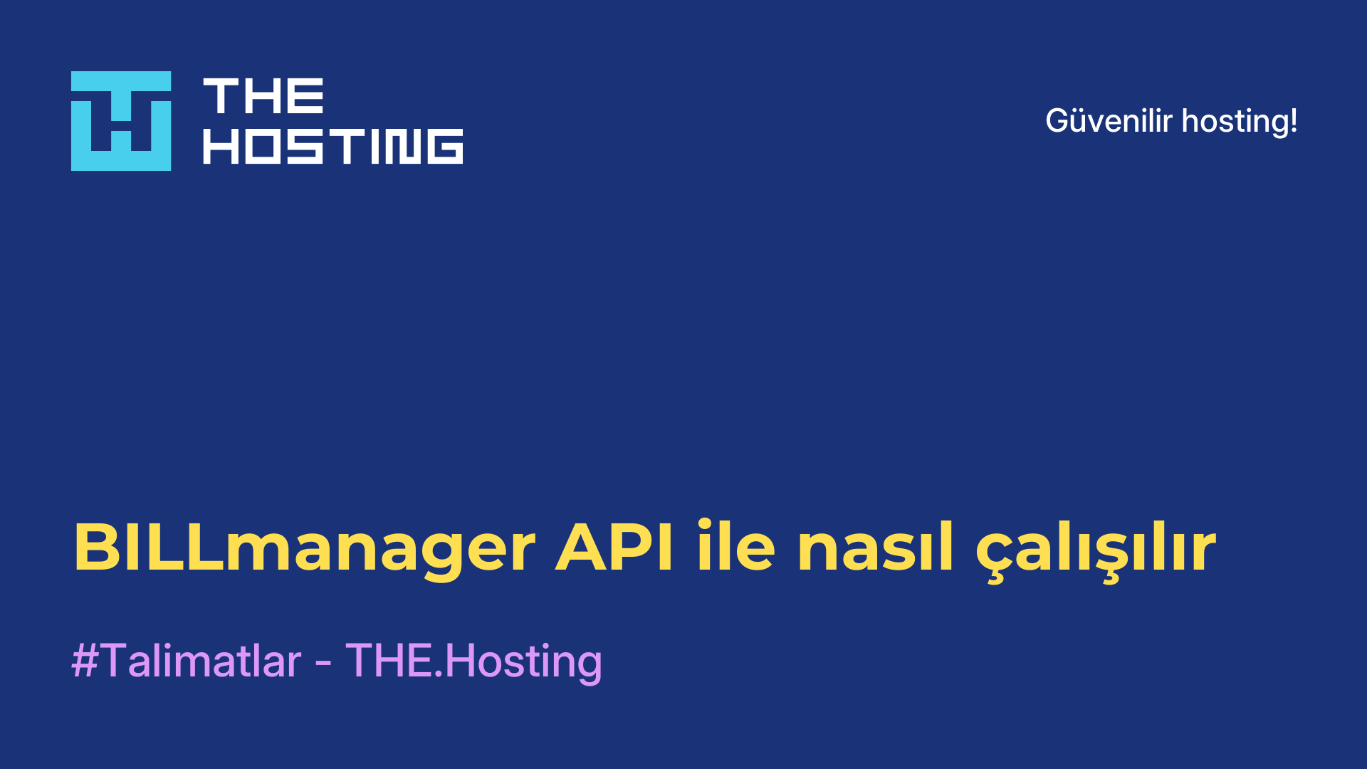 BILLmanager API ile nasıl çalışılır