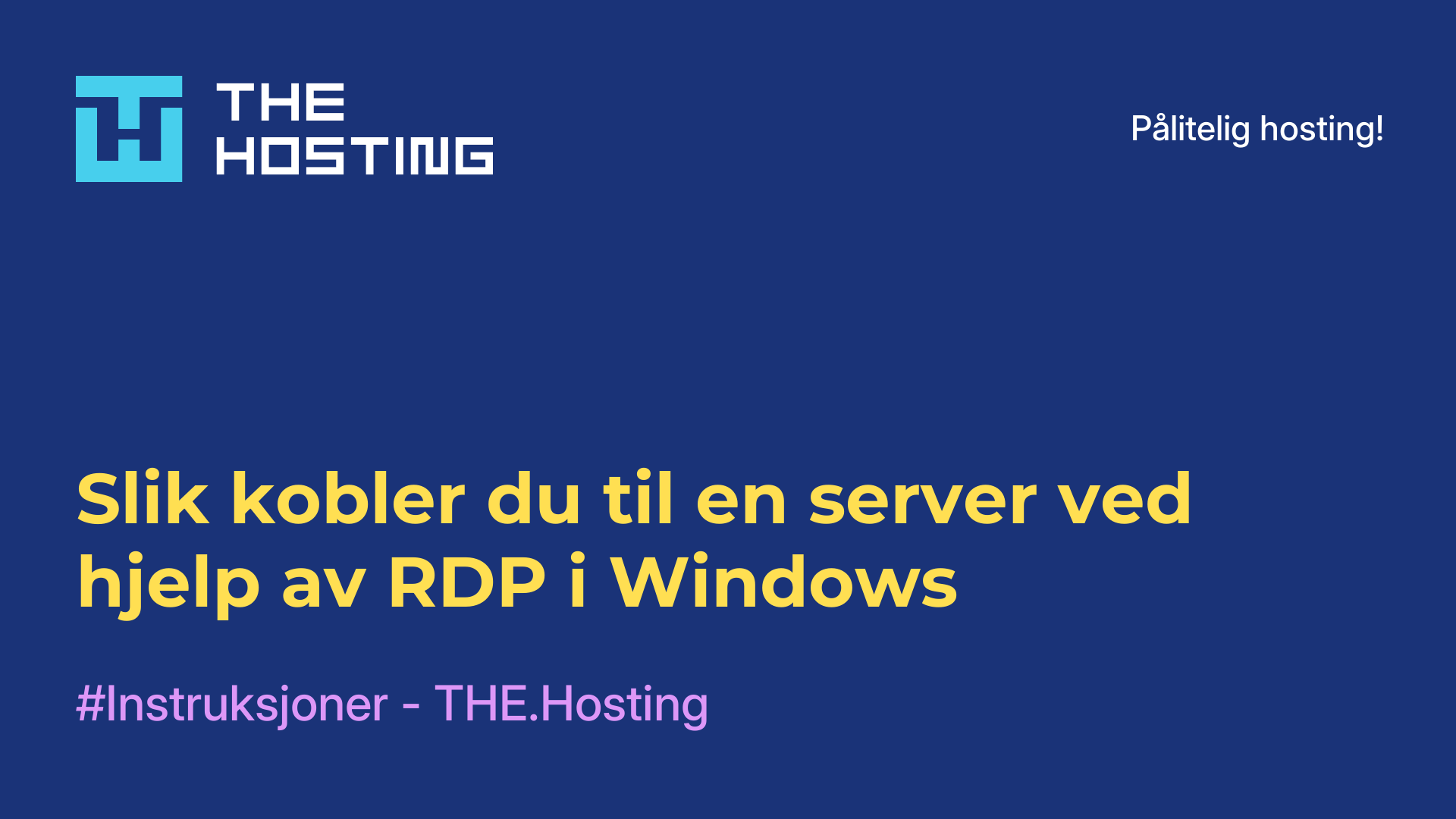 Slik kobler du til en server ved hjelp av RDP i Windows