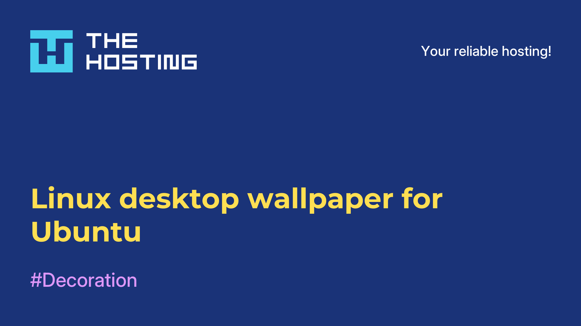 Linux desktop wallpaper for Ubuntu