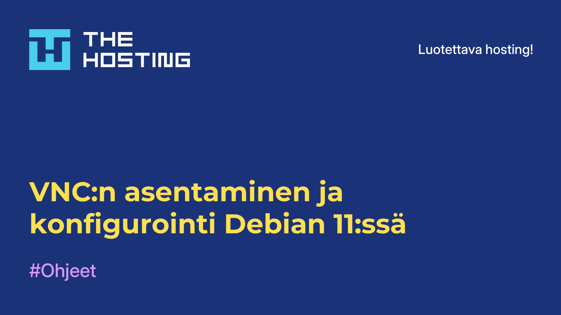 VNC:n asentaminen ja konfigurointi Debian 11:ssä