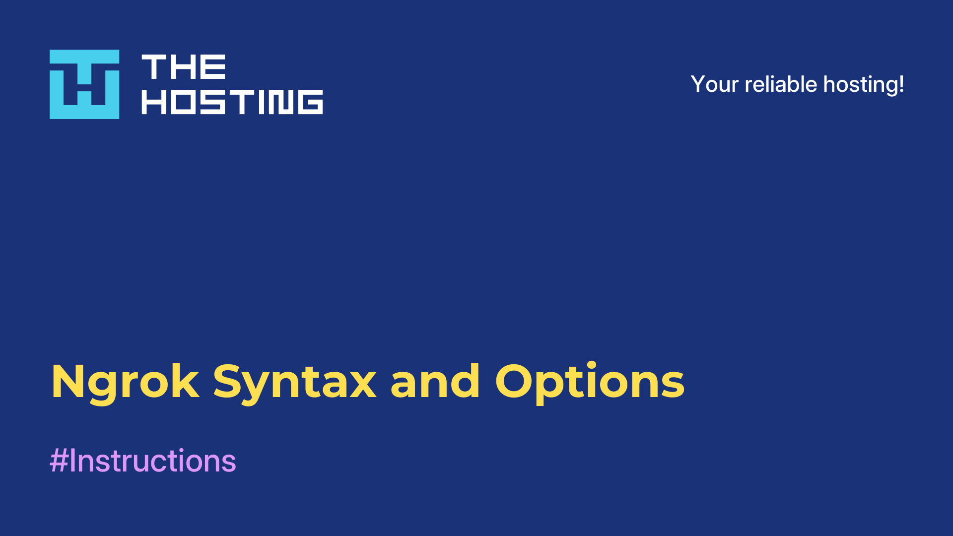 Ngrok Syntax and Options