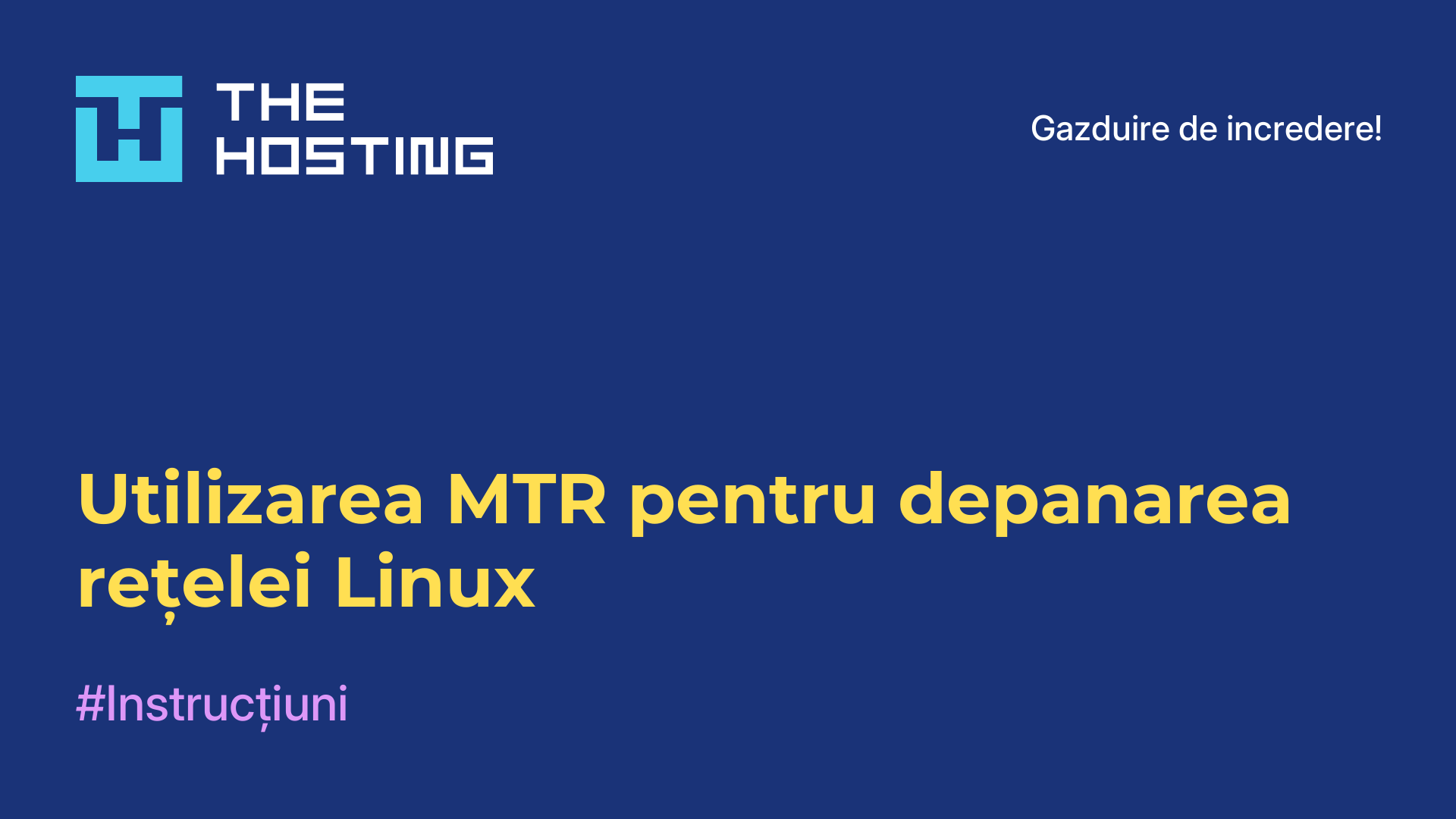 Utilizarea MTR pentru depanarea rețelei Linux