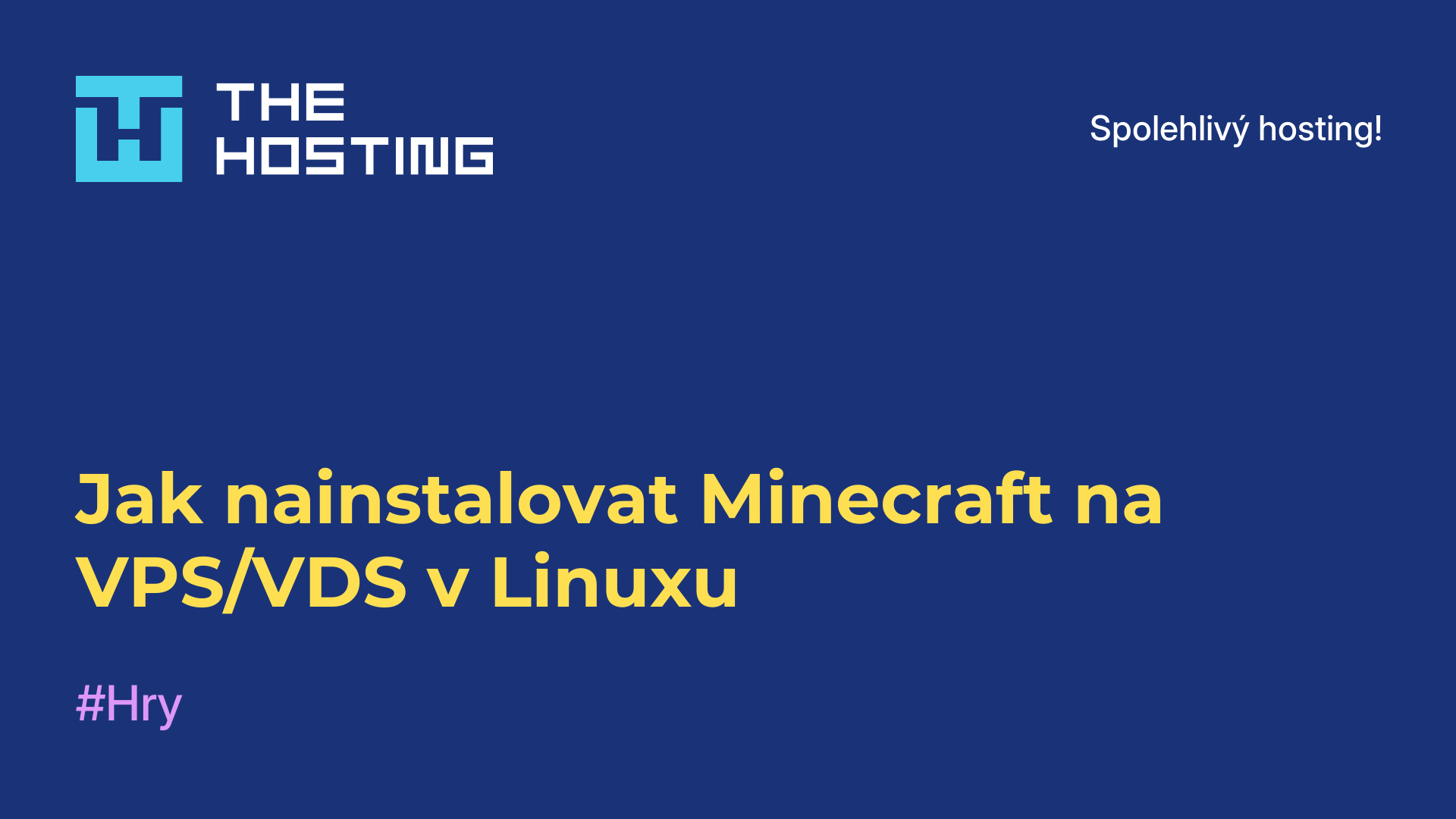 Jak nainstalovat Minecraft na VPS/VDS v Linuxu