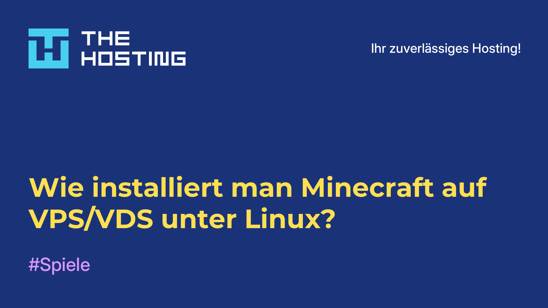 Wie installiert man Minecraft auf VPS/VDS unter Linux?