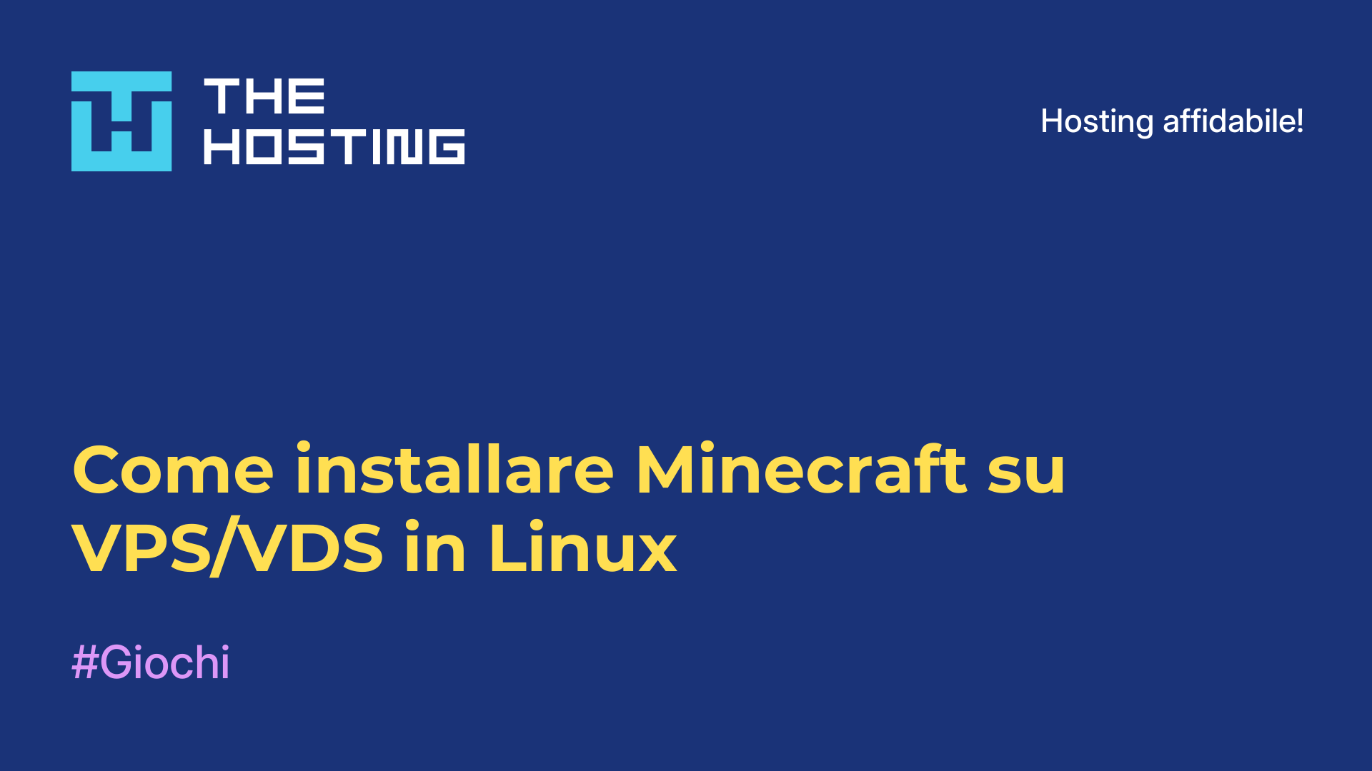 Come installare Minecraft su VPS/VDS in Linux