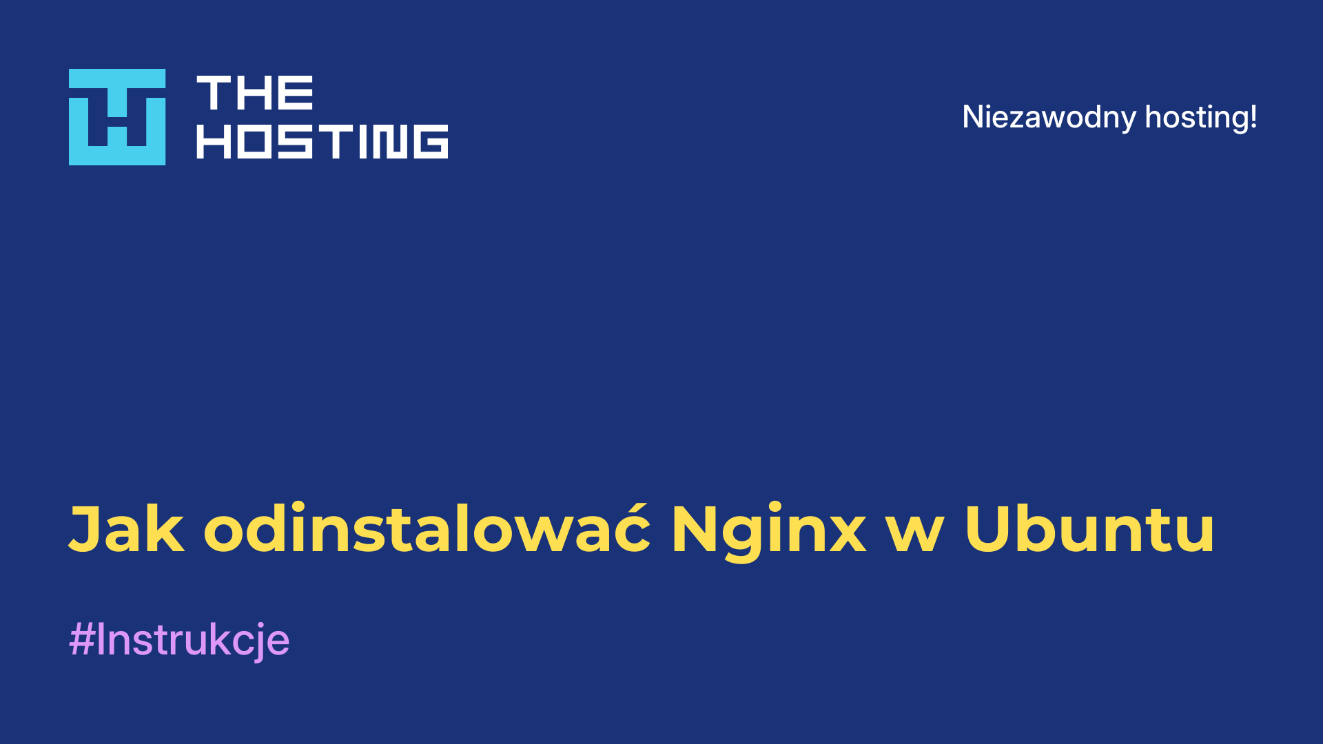 Jak odinstalować Nginx w Ubuntu
