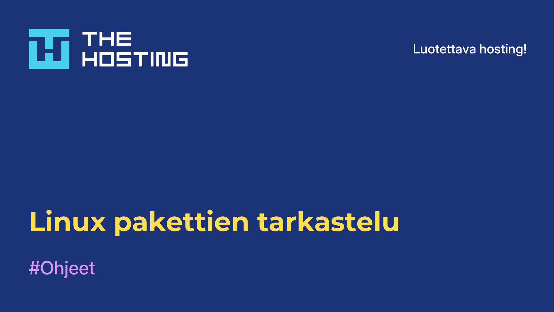 Linux-pakettien tarkastelu