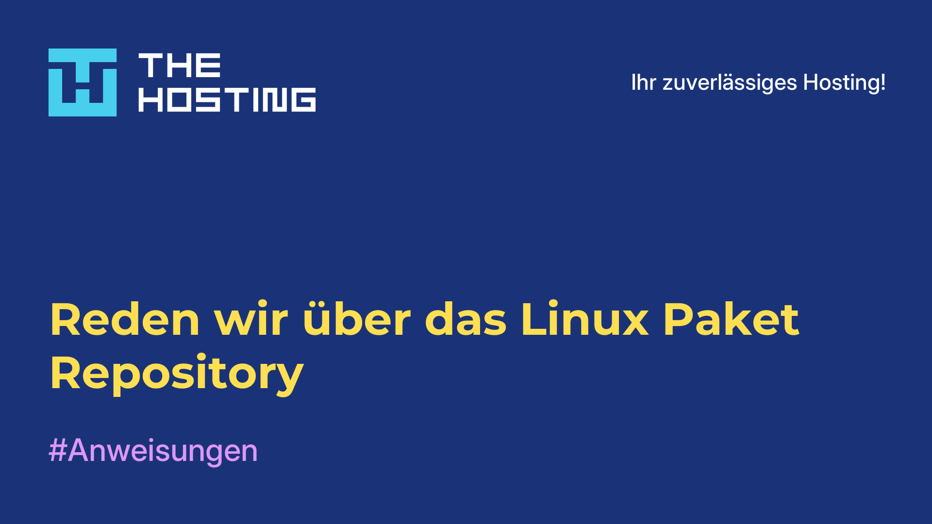 Reden wir über das Linux-Paket-Repository