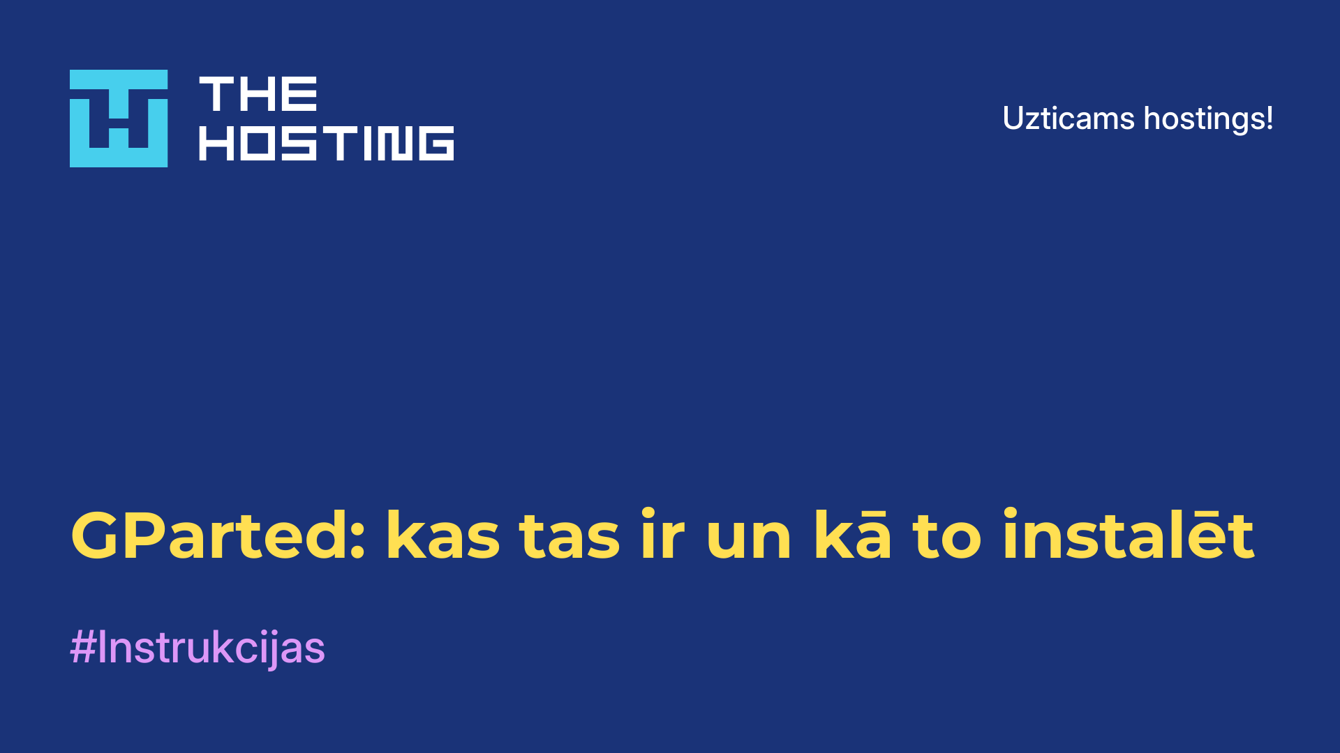 GParted: kas tas ir un kā to instalēt
