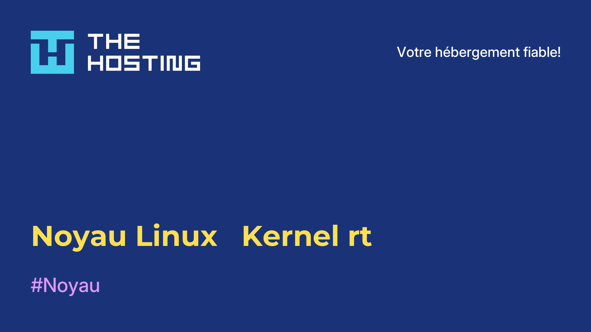 Noyau Linux - Kernel-rt