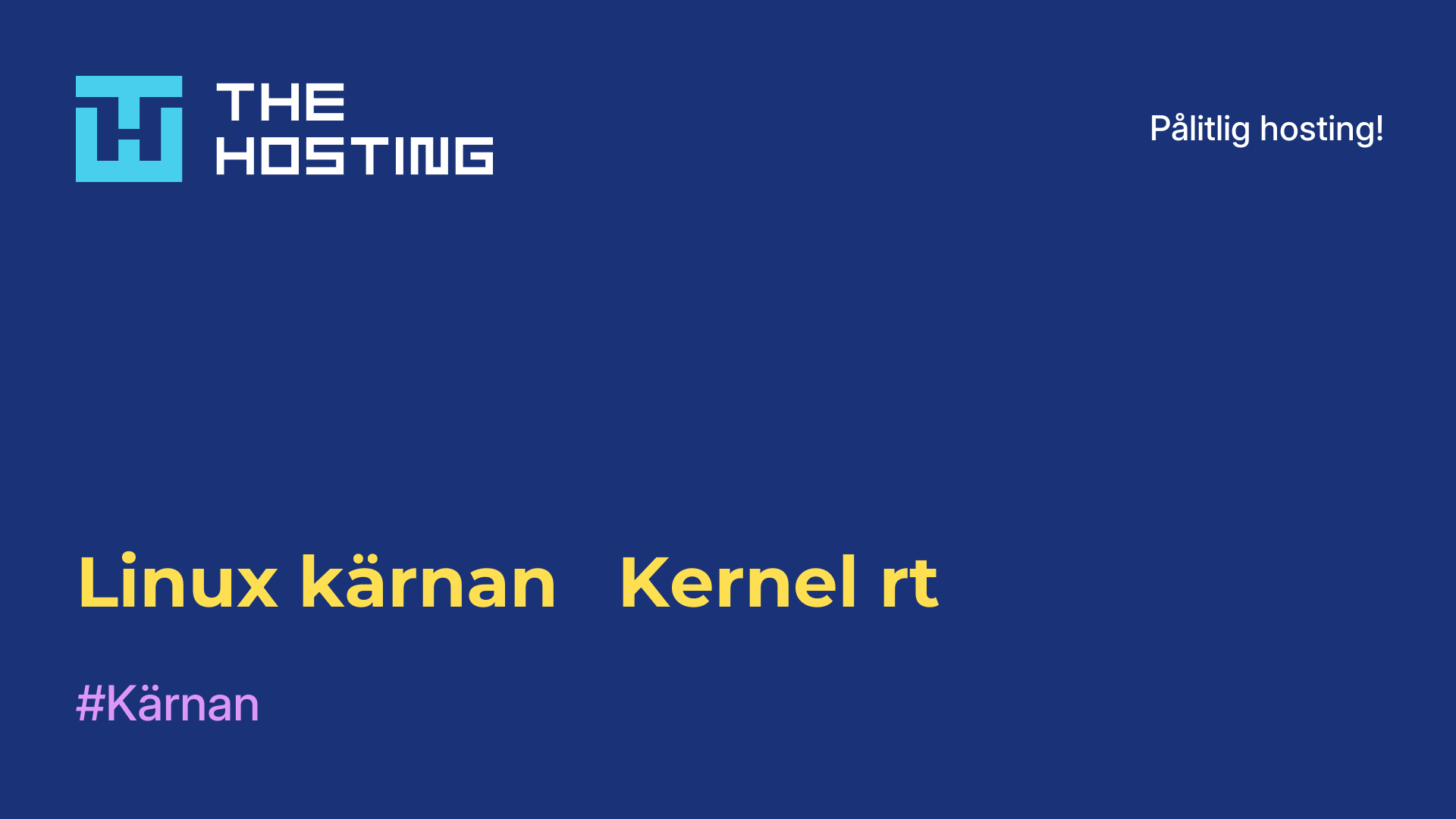 Linux-kärnan - Kernel-rt