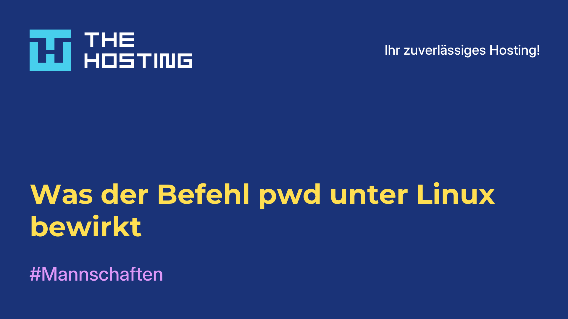 Was der Befehl pwd unter Linux bewirkt