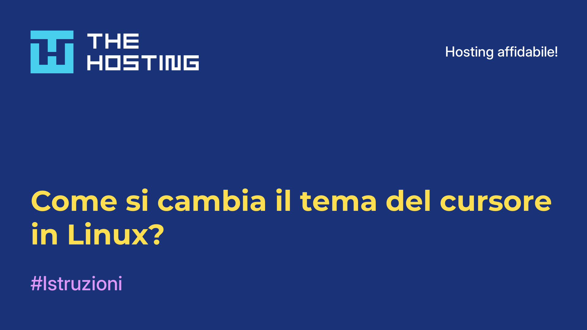 Come si cambia il tema del cursore in Linux?