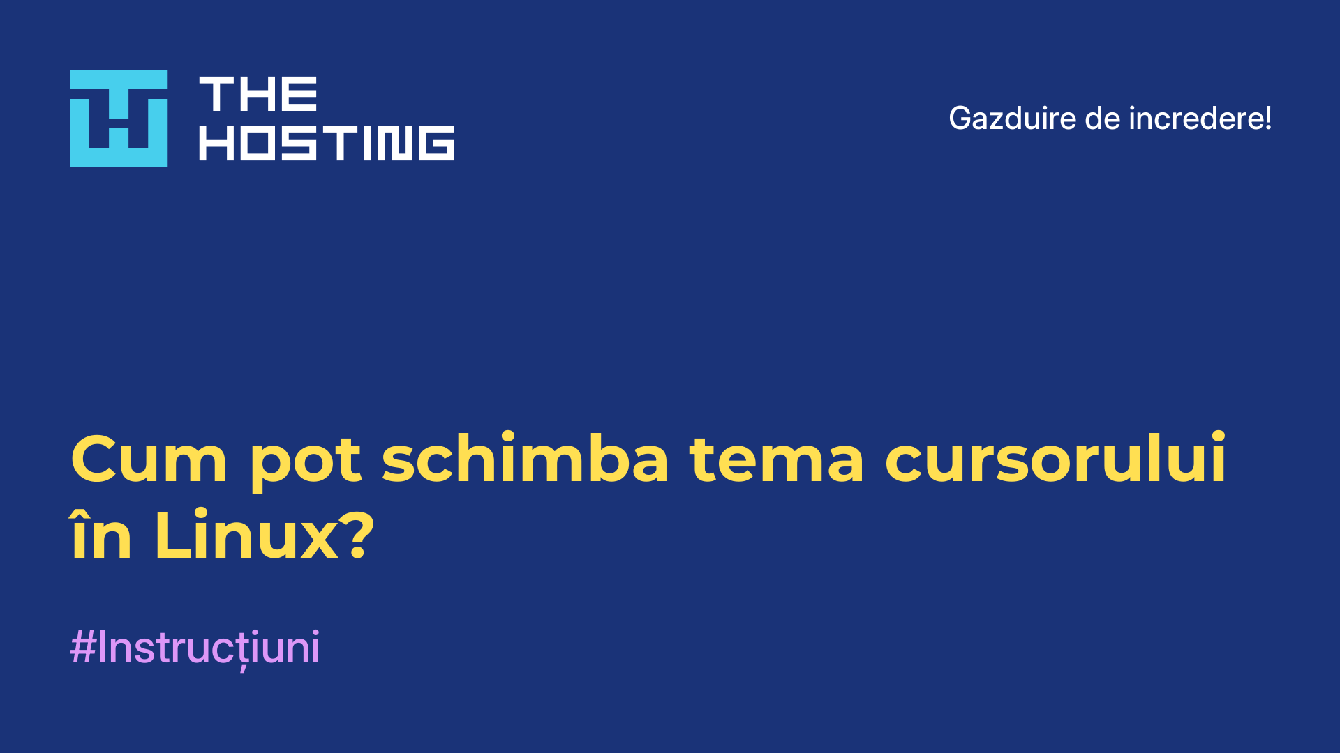 Cum pot schimba tema cursorului în Linux?