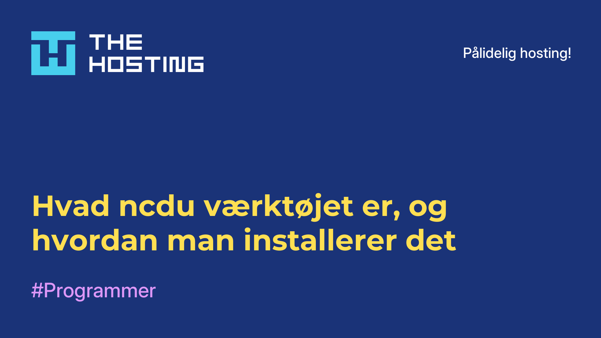 Hvad ncdu-værktøjet er, og hvordan man installerer det