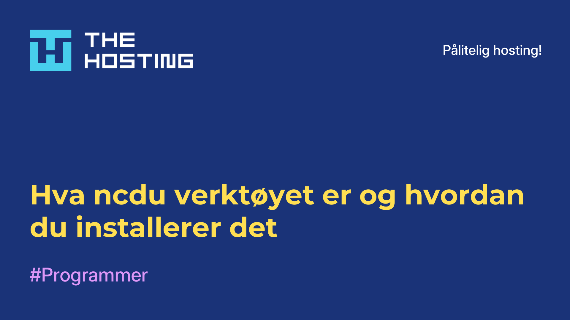 Hva ncdu-verktøyet er og hvordan du installerer det