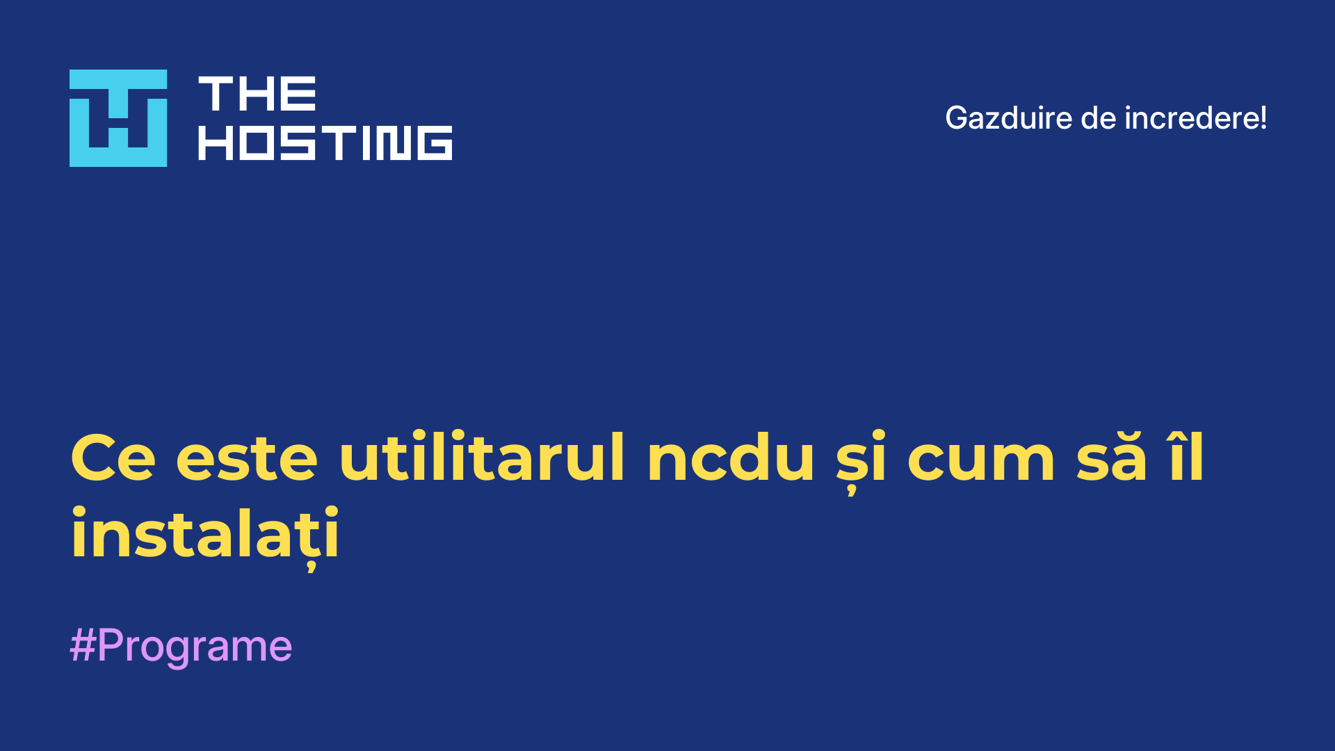 Ce este utilitarul ncdu și cum să îl instalați