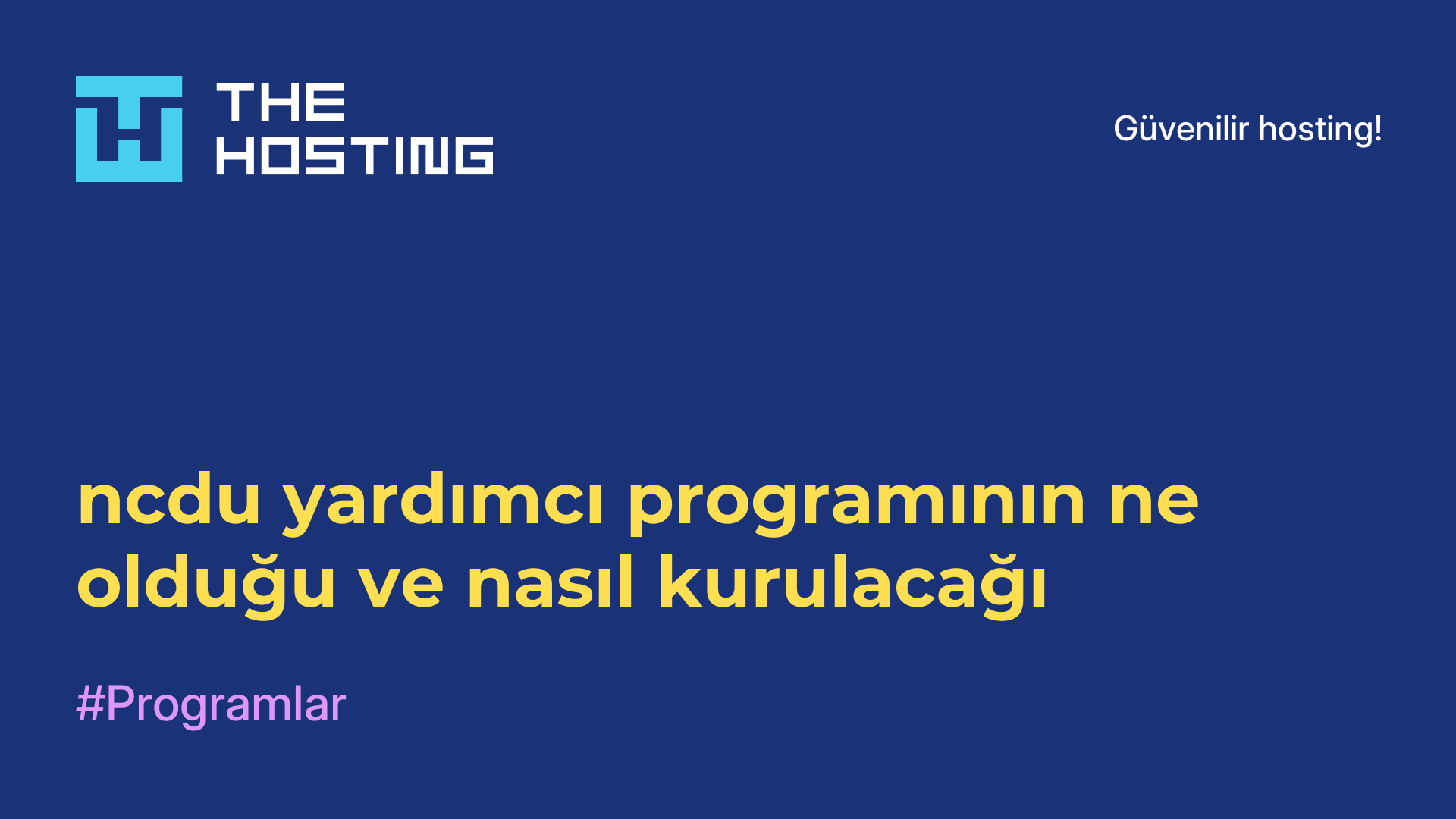 ncdu yardımcı programının ne olduğu ve nasıl kurulacağı